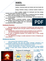 Energy Changes:: Change in Energy During Chemical Reaction