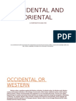 Occidental and Oriental: A Comparative Analysis