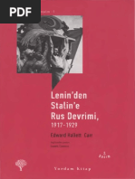 Edward Hallett Carr Lenin - Den Staline - e Rus Devrimi 1917-1929