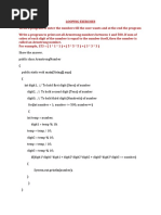 Looping exercises
