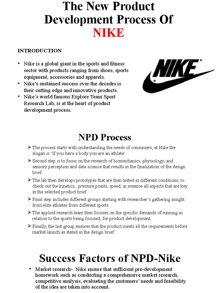 The Product Development of NIKE PDF
