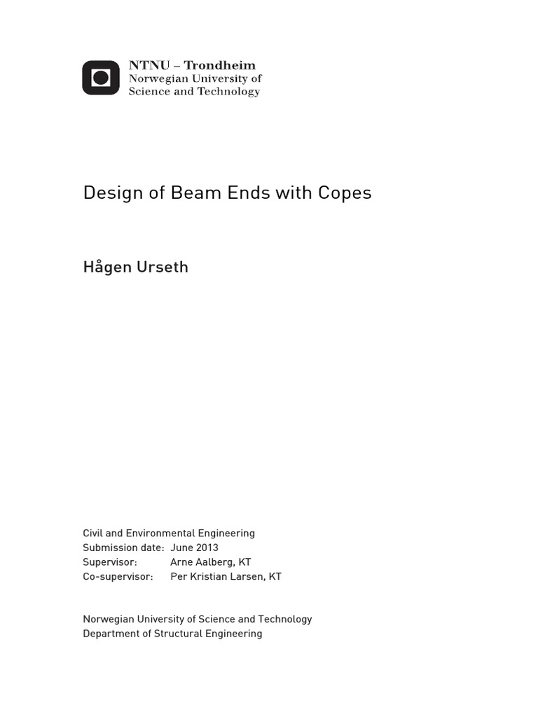 Coped Beam PDF | PDF | Buckling | Bending