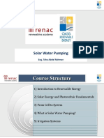Solar Water Pumping Systems Design Course