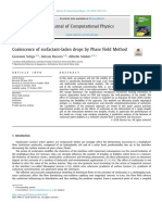 Coalescence of Surfactant-Laden Drops by A Phase Field Method