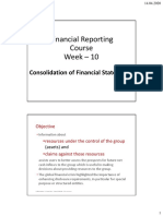 Financial Reporting Course Week - 10: Consolidation of Financial Statements