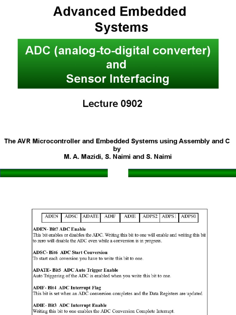 ADC (Analog-To-Digital Converter) and Sensor Interfacing | Download ...