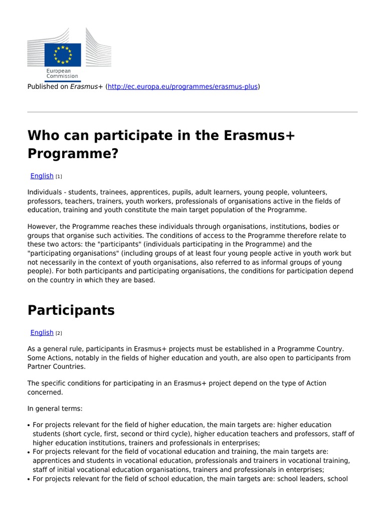 Guide - Part A - Who Participats | PDF | Vocational Education ...