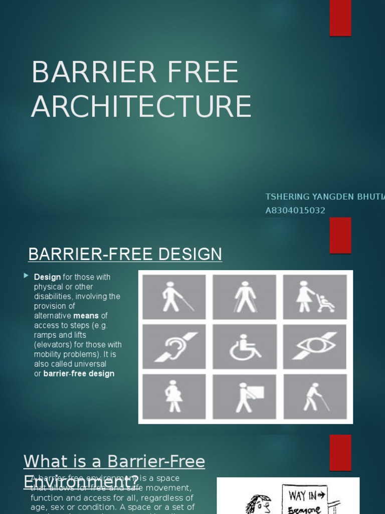 Barrier-Free Design in Architecture | PDF | Accessibility | Door