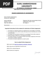 YCMOU Home Assignment Submission Guide | PDF | Password | Software