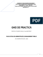 Ghid PRACTICA - Masterat FAMP 2019 2020