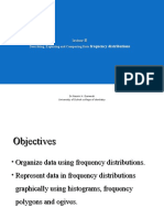 Frequency Distributions: Describing, Exploring and Comparing Data