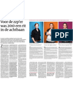 Voor de ZZP'er Was 2010 Een Rit in de Achtbaan (VK Artikel #s2m 31/12/10)