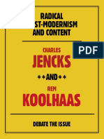 JENCKS Charles & KOOLHAAS Rem, Radical Postmodernity and Content.pdf