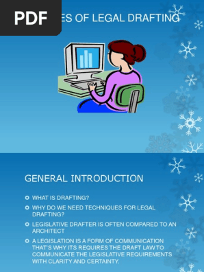 TECHNIQUES OF LEGAL DRAFTING