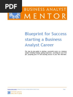 Blueprint For Success Starting A Business Analyst Career PDF