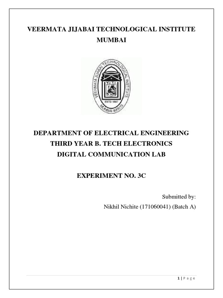 DC - Experiment - No. 3C | PDF | Modulation | Signal Processing