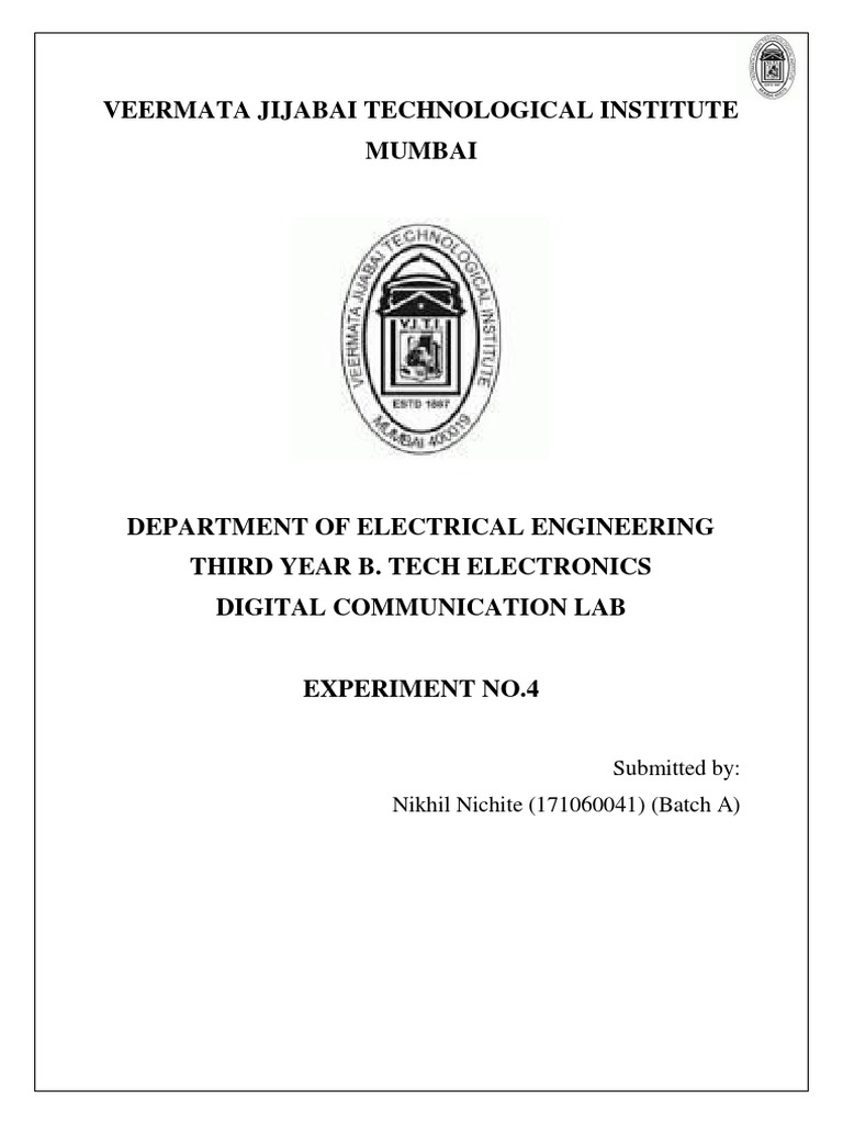 DC - Experiment - No. 4 | PDF | Modulation | Data Transmission