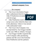 The Multinational Company Coca Cola 