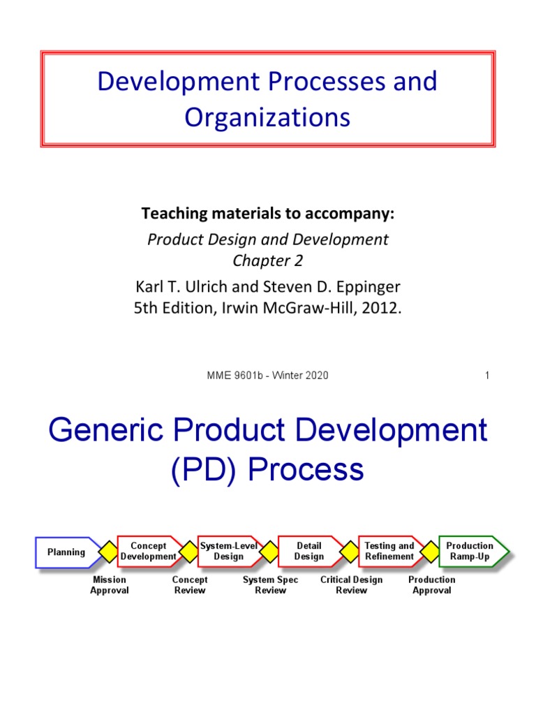 Development Processes and Organizations: Teaching Materials To ...