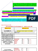 Cuaderno de Comunicaciones. Actualización de Datos. Mayo 14 de 2.020