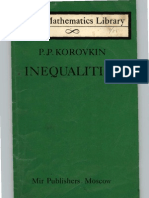 44497831 Inequalities Little Mathematical Library Korovkin MIR 1975