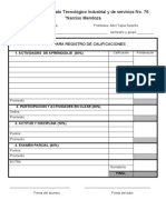 Formato Calificación