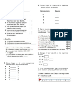 Examen de Introducción A Enteros 7°