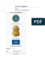 Federal Bureau of Investigation: Jump To Navigation Jump To Search