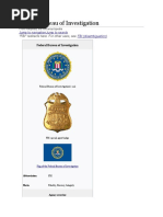 Federal Bureau of Investigation: Jump To Navigation Jump To Search