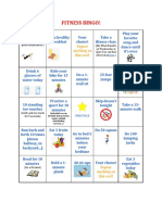 Pe Challenge Week 3 - Fitness Bingo