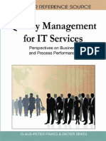 (Premier Reference Source) Claus-Peter Praeg, Dieter Spath - Quality Management For IT Services - Perspectives On Business and Process Performance-Business Science Reference (2010)