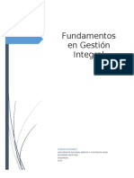 Fundamentos en Gestión Integral