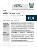 Manejo Perinatal en El Limite de La Viabilidad. Propuestas PDF