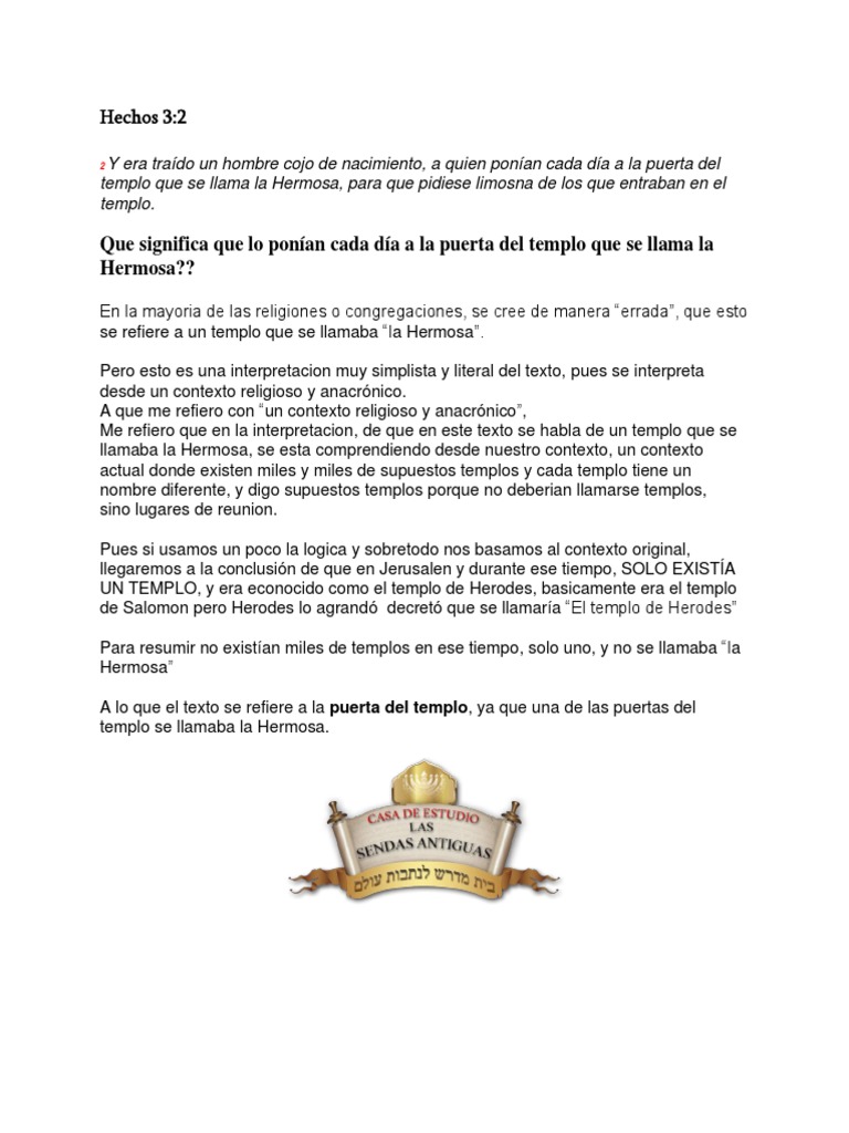 Puerta La Hermosa | PDF