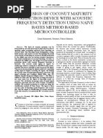 The Design of Coconut Maturity Prediction Device With Acoustic Frequency Detection Using Naive Bayes Method Based Microcontroller