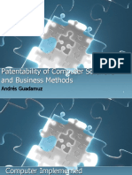 Patentability of Computer Software and Business Methods
