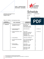 LABORATORY TEST CIVIL ENGINEERING TESTING ACCREDITATION Schedule