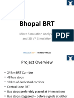 Bhopal BRT: Micro Simulation Analysis and 3D VR Simulation