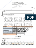 Examen 1º de Primaria Primer Bloque