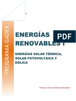 Energías Renovables I Solar Térmica, Solar Fotovoltaica y Eólica