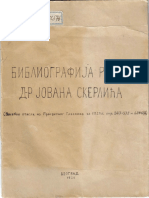 Bibliografija Radova J Skerlica PDF