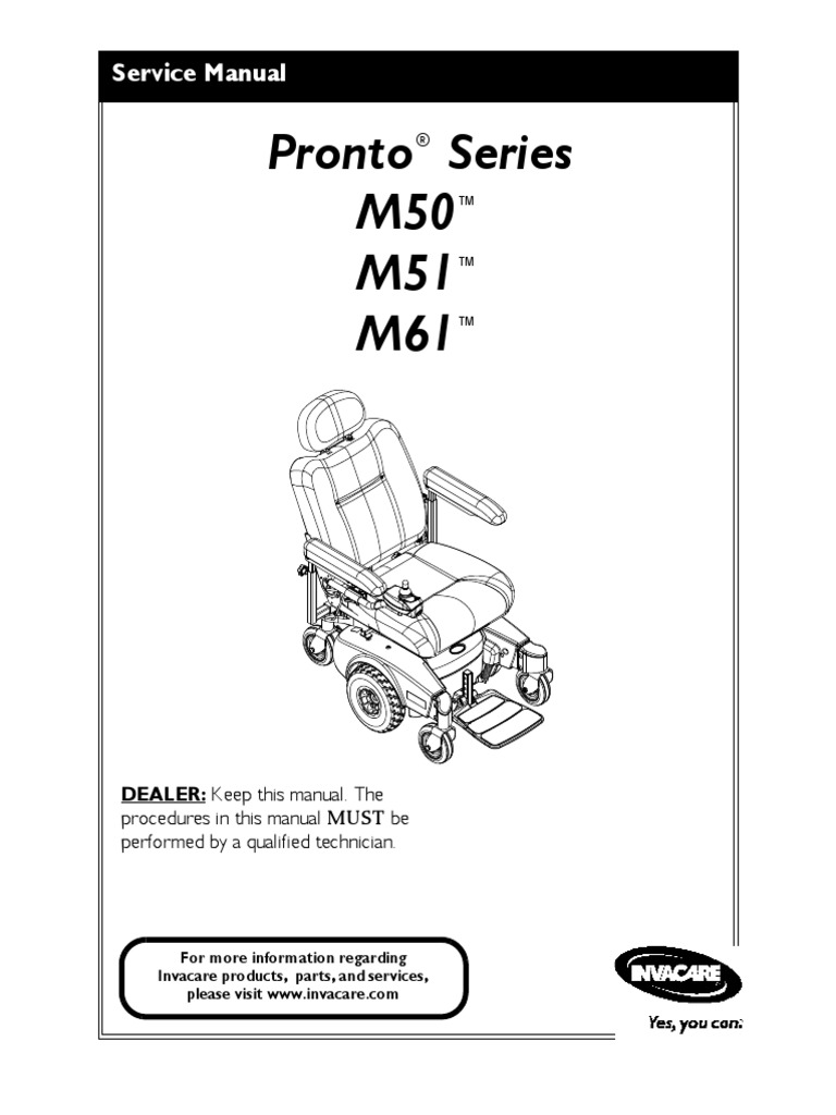 Pronto Series M50 M51 M61 Service Manual PDF