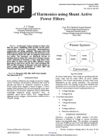 Reduction of Harmonics Using Shunt Active Power Filters: S. U. Bhople Asst. Prof. Santhosh Kumar Rayarao