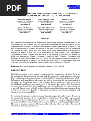 EJRSS-EFFECTIVENESS-OF-THERAPEUTIC-COMMUNITY-MODALITY-PROGRAM-IMPLEMENTED-IN-BATANGAS-CITY-JAIL-PHILIPPINES