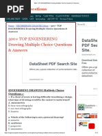 300+ TOP ENGINEERING Drawing Multiple Choice Questions & Answers