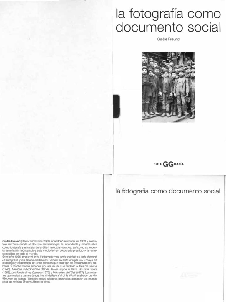 Freund Gisele - La Fotografia Como Documento Social PDF | PDF.