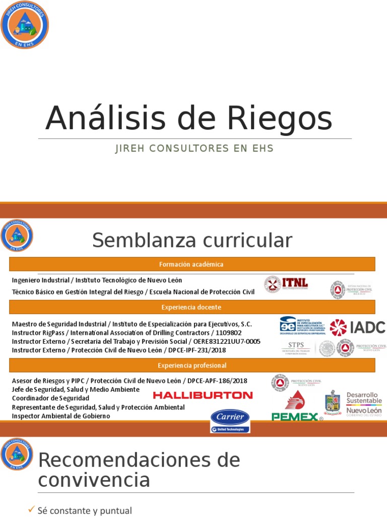 Análisis de Riesgos en Seguridad Laboral | PDF | Riesgo | Seguridad y ...