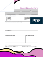 StudentObservationForm PDF