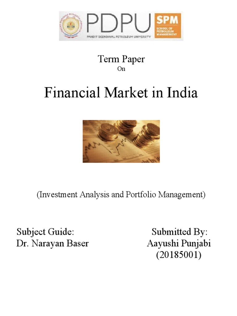 Overview of India's Financial Market | PDF | Financial Markets ...