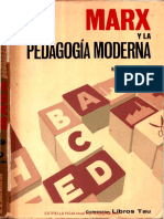 Manacorda M A - Marx Y La Pedagogia Moderna.pdf